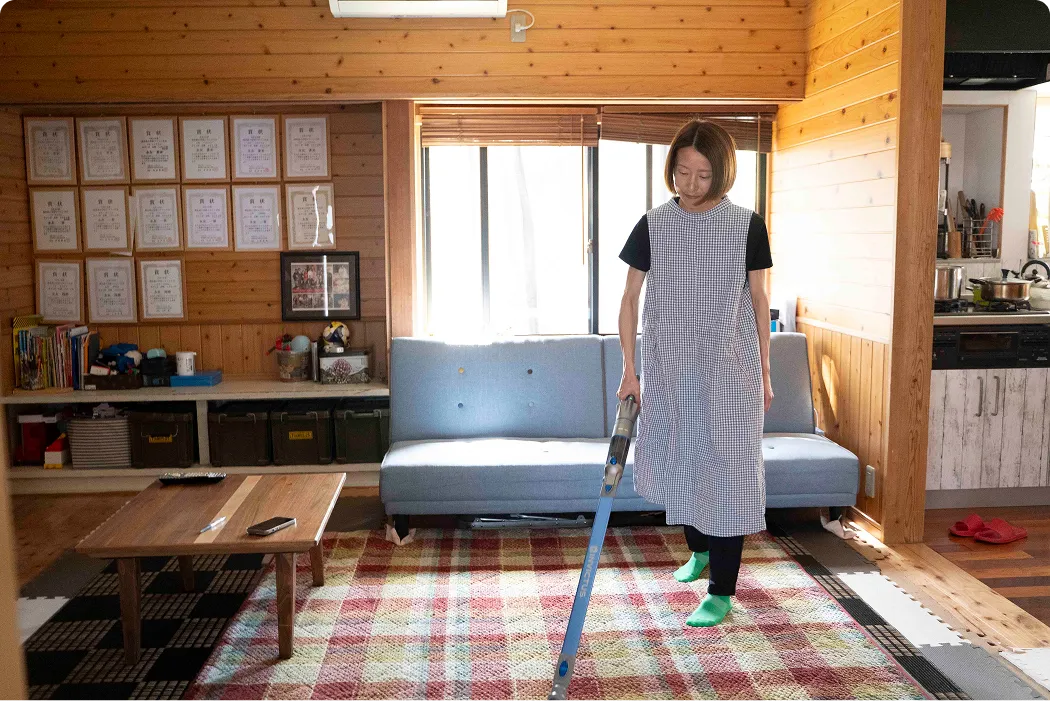長友選手帰宅・家事画像